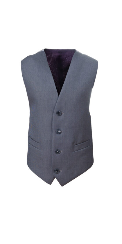 1880s Slate Grey Boys Waistcoat