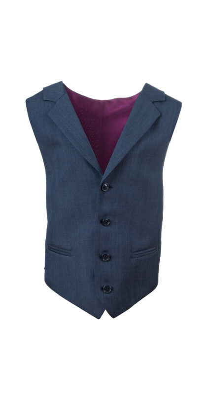 1880s Boys Midnight Navy Waistcoat
