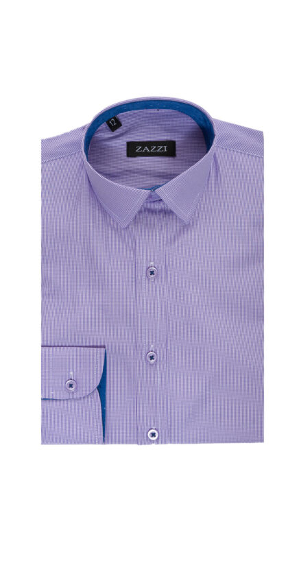 Zazzi Boys Lilac Check Shirt