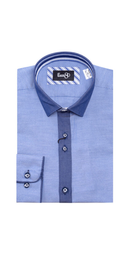 1880 Boys Blue and Navy Shirt