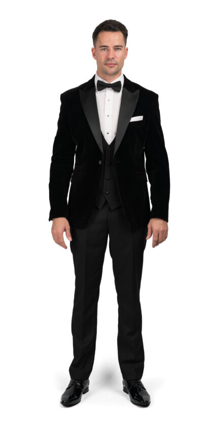 Green Velvet Tuxedo Jacket