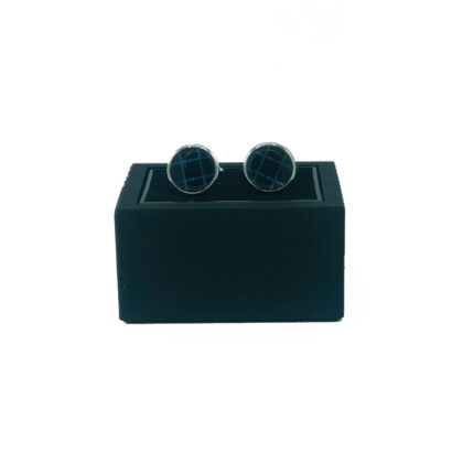 Cufflink Navy Check