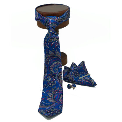 Gift Set Blue Paisley
