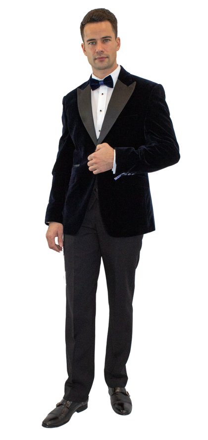 Blue Velvet Evening Jacket