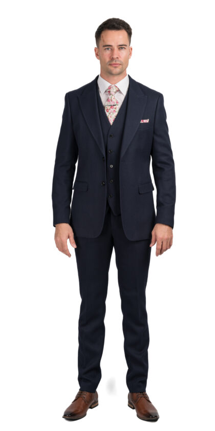 Henri - Navy Fashion - 3 Piece Slim Fit Suit