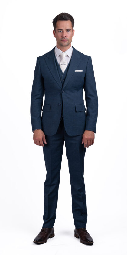 Pasquale Teal Wedding - 3 Piece slim fit Suit