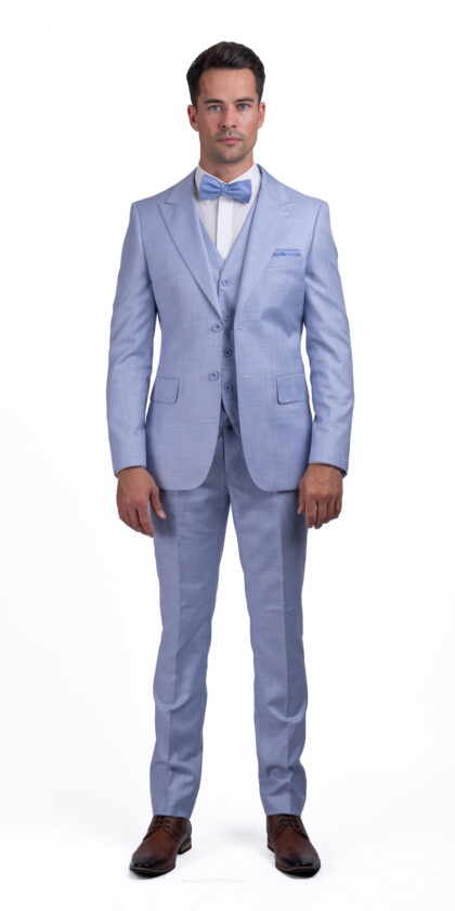 Capaldi Light Blue Debs & Occasion - 3 Piece Suit