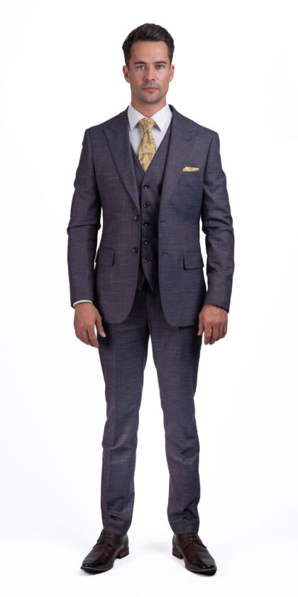 Rustic Bronze Occasion - 3 Piece Slim Fit Suit