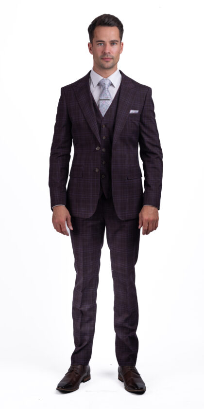 Hozier - Wine check  3 Piece Slim Fit Suit