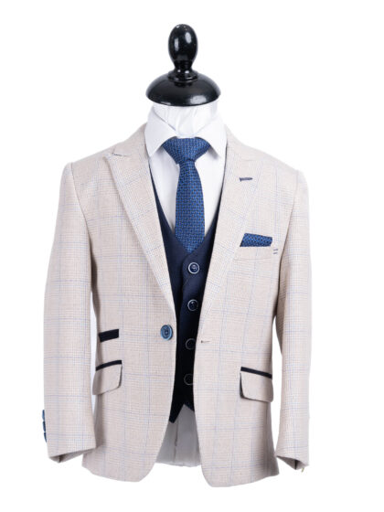 Light Beige Prince of Wales Check
