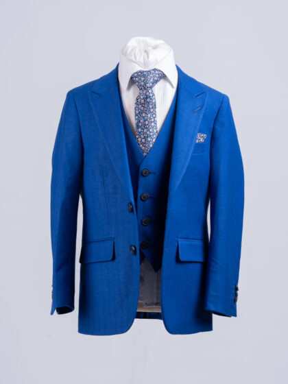 Mbappé Sky Blue 3 Piece Boys Suit