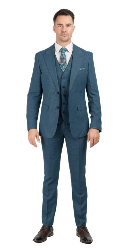 Lowry - 3 Piece Teal Suit