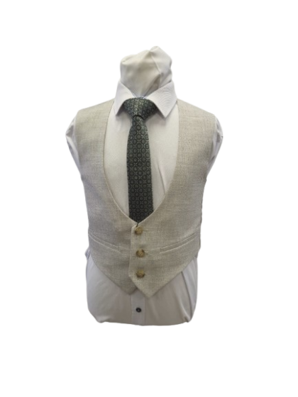 Boys Beige Waistcoat