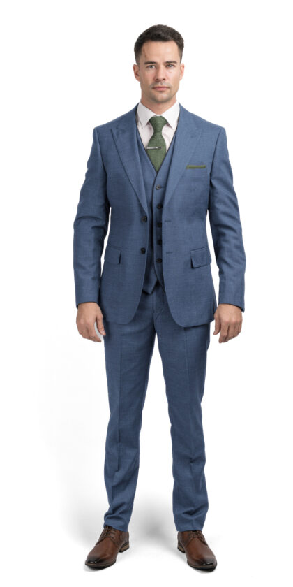 Aston - Sky Blue 3 Piece Suit