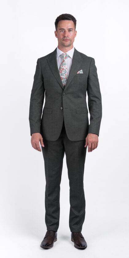 Dunne's - Textured Green 3 Piece Suit