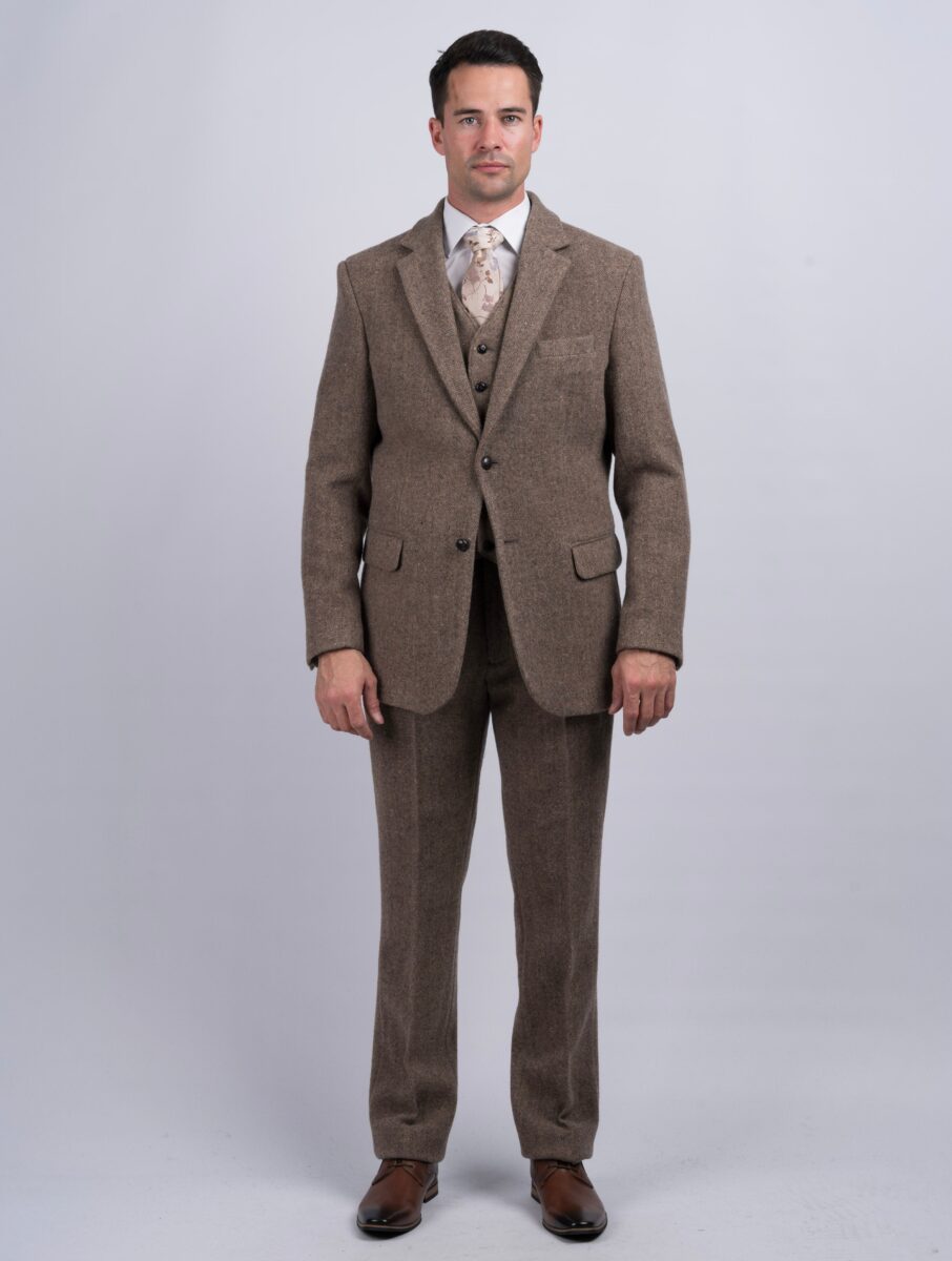 Fawn Tweed Three-Piece Suit - Image 2
